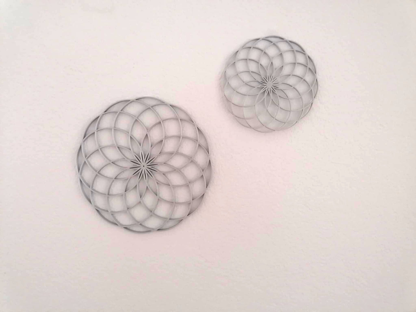 Lotus Blume silber 18cm